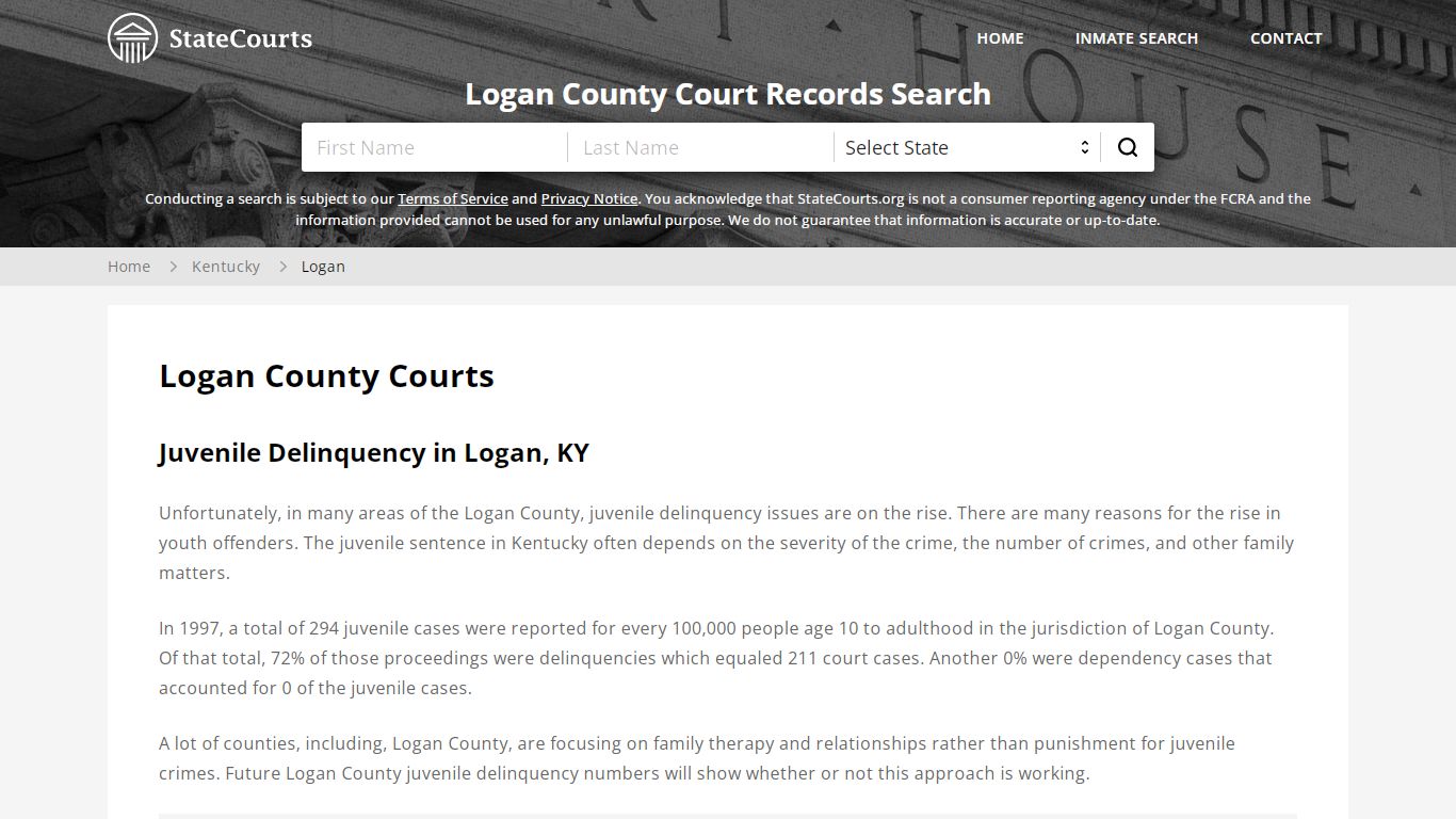 Logan County, KY Courts - Records & Cases - StateCourts