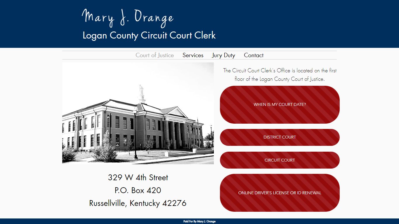 Logan County Circuit Court Clerk | Russellville, Kentucky